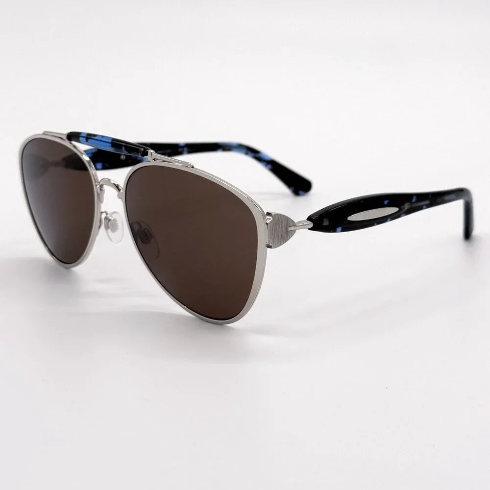 NEW BURBERRY SUNGLASSES BE3160 100573 SILVER BLACK UNISEX BE3160 1005/73